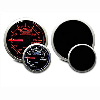 【中古】【輸入品・未使用】Prosport Gauges ブーストゲージ - メカニカルアンバー/ホワイト パフォーマンスシリーズ 52mm (2 1/16インチ)