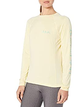 šۡ͢ʡ̤ѡHuk Womens Picture Perfect Pursuit | Long Sleeve Performance Fishing Shirt With +30 UPF Sun Protection%% French Vanilla%% X-Small