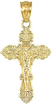 【中古】【輸入品・未使用】14K ゴールド フローラル INRI 十字架ペンダントチャーム - メタルの選択%カンマ% 金属【メーカー名】Claddagh Gold【メーカー型番】QP5065Y-14k-Pendant【ブランド名】Religious Jewelry by FDJ【商品説明】14K ゴールド フローラル INRI 十字架ペンダントチャーム - メタルの選択%カンマ% 金属当店では初期不良に限り、商品到着から7日間は返品を 受付けております。こちらは海外販売用に買取り致しました未使用品です。買取り致しました為、中古扱いとしております。他モールとの併売品の為、完売の際はご連絡致しますのでご了承下さい。速やかにご返金させて頂きます。ご注文からお届けまで1、ご注文⇒ご注文は24時間受け付けております。2、注文確認⇒ご注文後、当店から注文確認メールを送信します。3、配送⇒当店海外倉庫から取り寄せの場合は10〜30日程度でのお届けとなります。国内到着後、発送の際に通知にてご連絡致します。国内倉庫からの場合は3〜7日でのお届けとなります。　※離島、北海道、九州、沖縄は遅れる場合がございます。予めご了承下さい。お電話でのお問合せは少人数で運営の為受け付けておりませんので、メールにてお問合せお願い致します。営業時間　月〜金　10:00〜17:00お客様都合によるご注文後のキャンセル・返品はお受けしておりませんのでご了承下さい。