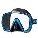 【中古】【輸入品・未使用】Tusa M1001 Freedom HD Scuba Diving Mask Black Silicone - Fish Tail Blue by Tusa