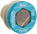 【中古】【輸入品 未使用】Bussmann S-12 12 Amp Type S Time-Delay Dual-Element Plug Fuse Rejection Base カンマ 125V UL Listed by Bussmann