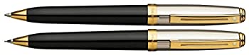 【中古】【輸入品 未使用】Sheaffer Prelude Ball Pen/Mechanical Pencil Set カンマ Black Lacquer Finish with Palladium Plate Cap and 22K Gold Plate Trim (SH/337-9)