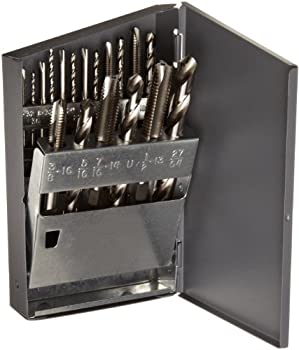 【中古】【輸入品・未使用】Chicago Latrobe GT18 High-Speed Steel Jobber Length Drill Bit and Spiral Point Tap Set with Metal Case%カンマ% Uncoated (Bright) Finish%カン