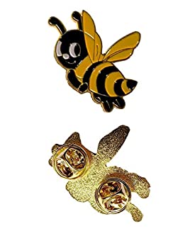 【中古】【輸入品・未使用】Lot of 12 Cute Happy Bee Hat Lapel Pins