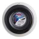 【中古】【輸入品・未使用】YTEX(ワイテックス) クワドロツイスト 1.26mm 200Mロール 硬式テニス ポリエステルガット (19y6m) / ブラック...