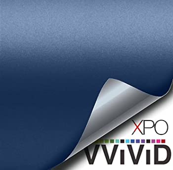 【中古】【輸入品・未使用】VViVID XPO マットメタリックネイビーブルー ビニールカーラップフィルムロール (1フィート x 5フィート)