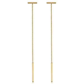【中古】【輸入品・未使用】14?K黄色ゴールドバーダングルイヤリング、2.5?%ダブルクォーテ% 【中古】【輸入品・未使用】14?K黄色ゴールドバーダングルイヤリング、2.5?%ダブルクォーテ%