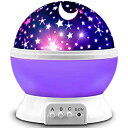 【中古】【輸入品・未使用】Night Lighting Lamp [ 4 LED Beads%カンマ% 3 Model Light%カンマ% 4.9 FT(1.5 M) USB Cord ] Romantic Rotating Cosmos Star Sky Moon Projector%カンマ