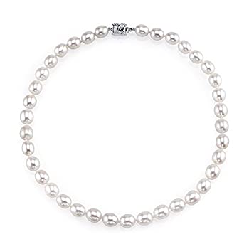 【中古】【輸入品・未使用】THE PEARL SOURCE 10-11mm AAA品質 オーバルホワイト淡水養殖真珠ネックレス 女性用
