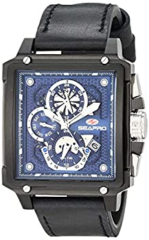 【中古】【輸入品・未使用】Seapro メンズ デュアルタイマー ステンレススチール クォーツ レザーストラップ ブラック 22 カジュアルウォッチ (モデル:SP0115) 【中古】【輸入品・未使用】Seapro メンズ デュアルタイマー ステンレススチール クォーツ レザーストラップ ブラック 22 カジュアルウォッチ (モデル:SP0115)