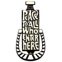 【中古】【輸入品・未使用】809 Peace To All Who Enter Here ドアノッカー アンティークブロンズ