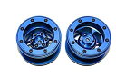 yÁzyAiEgpzRCXyAp[c Aluminum 6 Poles Wheels For 2.2'' Tire - 1Pr Blue