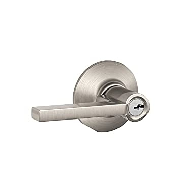 【中古】【輸入品・未使用】Schlage f51vlat619?Latitudeキー付きエントリーレバー、サテンニッケル