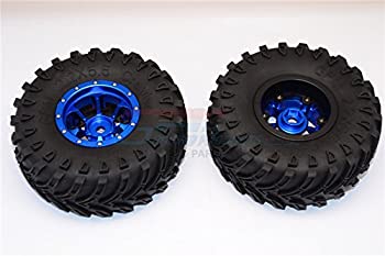 Other - 【中古】【輸入品・未使用】RCスペアパーツ Aluminum 6 Poles Beadlock & Nylon Wheels Frame With 2.2'' Tire & Foam Insert (Use With 12mm Hex) - 1Pr Blue