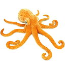 【中古】【輸入品・未使用】A-cool ジャイアントリアルぬいぐるみ 海洋動物 ソフト フラシ天 オクトパス レディース メンズ 大人用 オレンジ 33.5イン...