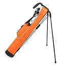 【中古】【輸入品・未使用】(Orange) - Knight Pitch and Putt Golf Lightweight Stand Carry Bag