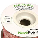 【中古】【輸入品・未使用】NavePoint 100?ftで壁オーディオスピーカーケーブルワイヤcl2?12?/ 2?AWGゲージ2?ConductorバルクX...