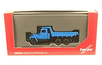 【中古】【輸入品・未使用】ヘルパ 1/87 IFA G 5 荷台付きダンプトラック ブルー 完成品