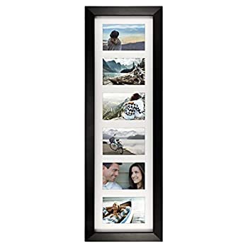 【中古】【輸入品・未使用】Malden International Designs Berkeley Matted Black Wood Collage Picture Frame