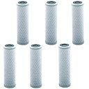 【中古】【輸入品・未使用】(6) - Universal 25cm Carbon Block Water Filter Cartridge - Replacem...