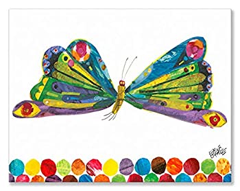 【中古】【輸入品 未使用】Oopsy Daisy Eric Carle 039 s Butterfly キャンバスウォールアート 18x14インチ マルチ