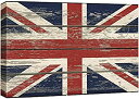 【中古】【輸入品・未使用】(ウォール26) Wall26 キャンバスプリント 壁掛けアート 星条旗 ビンテージ調 木製ボード キャンバス張りすぐに壁に掛けられま...