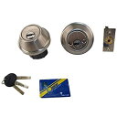 【中古】【輸入品・未使用】Mul-T-Lock Cronus 高セキュリティグレード2 ダブルシリンダー デッドボルト 2-3/8または2-3/4 調節可能なバックセット 商業および住宅用金属ま(3)