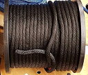 【中古】【輸入品・未使用】Mad Dog Products アンカーロープドックライン 3/8インチ x 300フィート 編組ナイロン100%ブラック 米国製