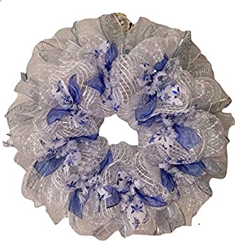 【中古】【輸入品・未使用】Snowy Night Winter Snowflake Decoメッシュ花輪 【中古】【輸入品・未使用】Snowy Night Winter Snowflake Decoメッシュ花輪