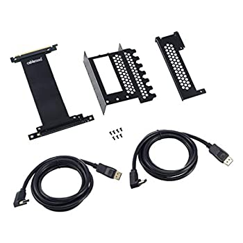 【中古】【輸入品・未使用】CableMod 垂直PCI-eブラケット - 2 x DisplayPort - ブラック