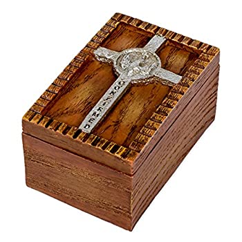 Confirmed in Christ Wood Finish Small Confirmation Jewellery Keepsake Box