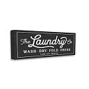 【中古】【輸入品・未使用】Stupell Home Decor ヴィンテージ ランドリーサイン カーシブ タイポグラフィー ストレッチキャンバス ウォールアート...