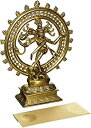 【中古】【輸入品 未使用】Hindu God DeityシヴァDancing Nataraja Natraj真鍮Statue Sculpture for Home Decor Temple Mandir 6 ダブルクォーテ