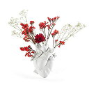 【中古】【輸入品・未使用】Seletti Love In Bloom heart vase white