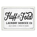 【中古】【輸入品・未使用】Stupell Industries Fluff and Fold ランドリールーム ヴィンテージカントリーサイン 文字入りラインアー...