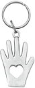 【中古】【輸入品・未使用】Danforth???Heart Handピューターキーリング