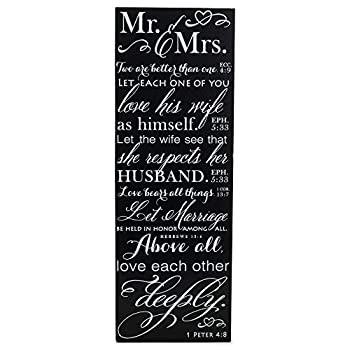 【中古】【輸入品・未使用】Mr and Mrs Love Versesブラックとホワイト5?x 14木製壁アートSign Plaque 【中古】【輸入品・未使用】Mr and Mrs Love Versesブラックとホワイト5?x 14木製壁アートSign Plaque