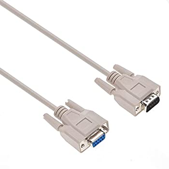 【中古】【輸入品・未使用】db9?9ピンシリアルrs232拡張子M/Fオスtoメスケーブル 10 Foot