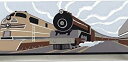 【中古】【輸入品・未使用】Trains Locomotive Railfanアールデコ壁紙ボーダー