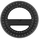 【中古】【輸入品・未使用】Acrimet 360度分度器プレミアム(ブラックカラー)
