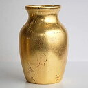【中古】【輸入品・未使用】レッドザクロ 金箔花瓶 ワンサイズ ゴールド