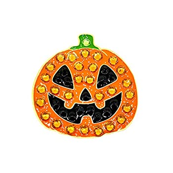 【中古】【輸入品・未使用】Crystal Golf Ball Marker & Hat/ Visor Clip - Jack-o-lantern (Pumpkin) - HALLOWEEN GOLF