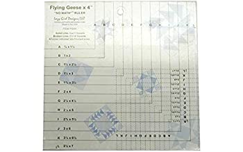 šۡ͢ʡ̤ѡLazy Girl Flying Geese X 4 No Math Ruler for Quilt Blocks...