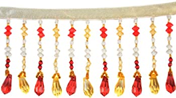 【中古】【輸入品・未使用】Belagio BB-905-10/17 Acrylic Beaded Trim%カンマ% 15yard/roll