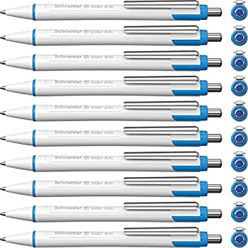 【中古】【輸入品・未使用】Schneider Slider Xite ノック式ボールペン ホワイトバレル ブルーアクセン..