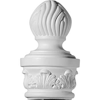 【中古】【輸入品・未使用】Ekena Millwork FIN04X08AB 4 7/8-Inch OD x 8 1/4-Inch Aberdeen Finial b..