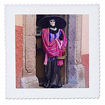 【中古】【輸入品・未使用】3dRose qs_86784_10 メキシコ、San Miguel de Allende%カンマ% Day of The Dead - SA13 RTI0124 - Rob Tilley - キルトスクエア、25 x 25インチ