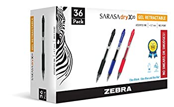 【中古】【輸入品・未使用】Zebra Pen Corporation 46036 Sarasa Retractable Gel Pen%カンマ% Assorted Ink%カンマ% Medium%カンマ%