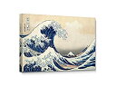 【中古】【輸入品・未使用】Niwo Art (TM - 神奈川沖浪の波、葛飾北斎複製 - ジークレー壁アート ホームデコ ギャラリーラップ ストレッチ フレーム...