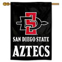 【中古】【輸入品・未使用】サンディエゴ州アステカス SDSU 大学 カレッジハウスフラッグ